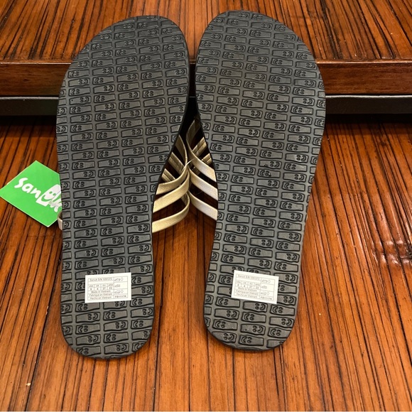 Sanuk Womens Yoga Salty Me Slide Flat Sandals Champagne/ Gold Metallic Size 6 M - Picture 4 of 6